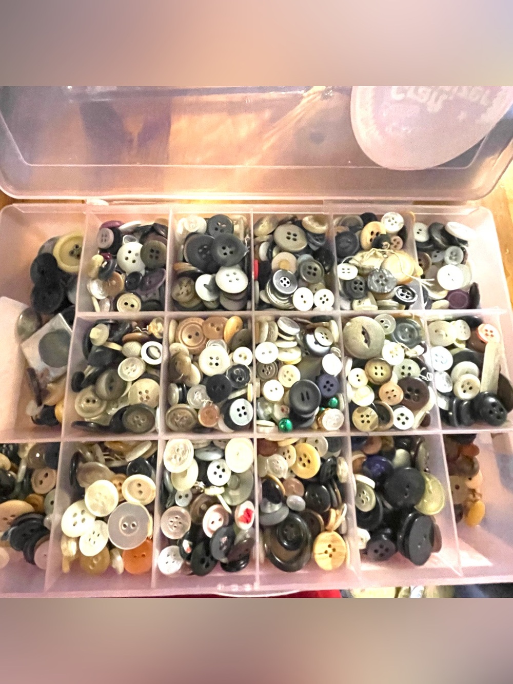 Box of Vintage Mixed Buttons 3lbs.